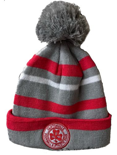 Red & Pink Bobble Hat